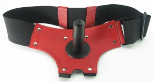 Трусики для страпона "BDSM-​Арсенал" со штырьком, красные