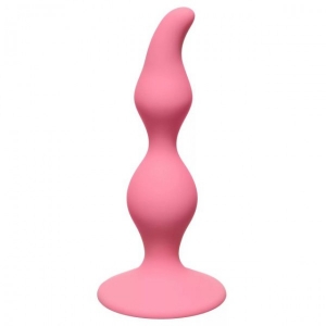 Пробка с узким носиком "First Time Curved" на присоске, розовая