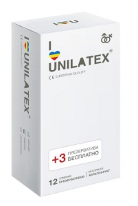 Презервативы "Unilatex" цветные и ароматизированные, 15шт