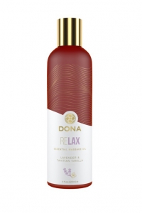 Массажное масло "Dona Relax" с ароматом лаванды и ванили, 120ml 