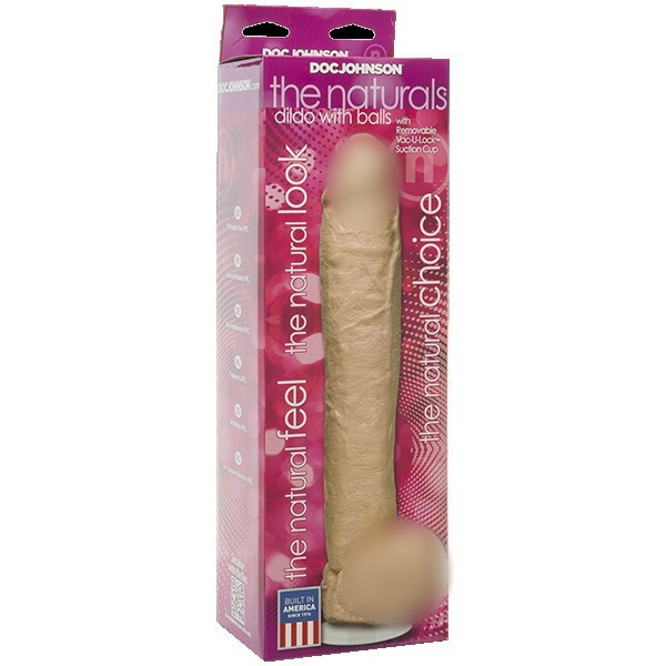 Фаллоимитатор большой "Natural" реалистичный, на присоске