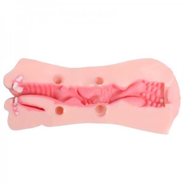 Двухсторонний мастурбатор "Zemalia" вагина-ротик