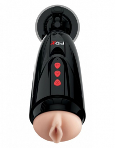 Мастурбатор в тубусе с вибрацией "PDX" реалистичная вагина