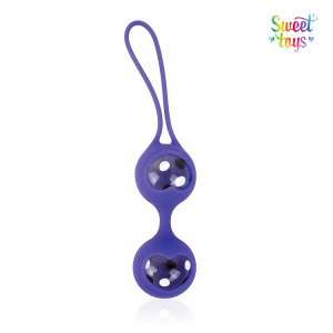 Вагинальные шарики "Sweet Toys" стекло в силиконе, фиолетовые