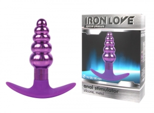 Пробка металлическая "Iron Love" рельеф, фиолетовая, S