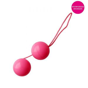 Вагинальные шарики со смещенным центром тяжести "EroWoman" розовые