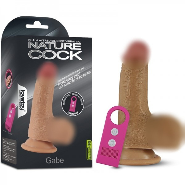 Вибратор на присоске "Nature Cock Gade" супер реалистичный мулат
