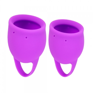 Набор менструальных чаш "Lola Tulip" фиолетовые, 2шт