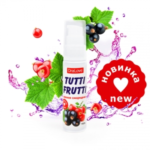 Гель "Tutti-Frutti" с ароматом и вкусом смородины, 30ml