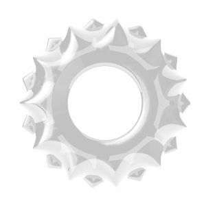 Эрекционное кольцо "Lovetoy" в виде снежинки, белое