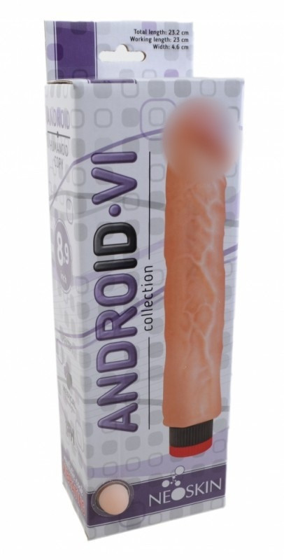 Большой вибратор "Android 6" реалистичный, без мошонки