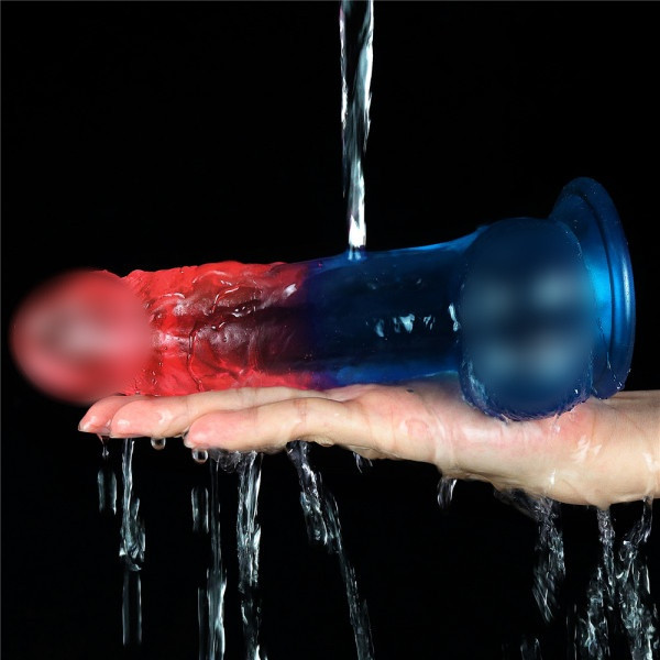 Фаллоимитатор "Lovetoy Dazzle Studs 8" розово-голубой