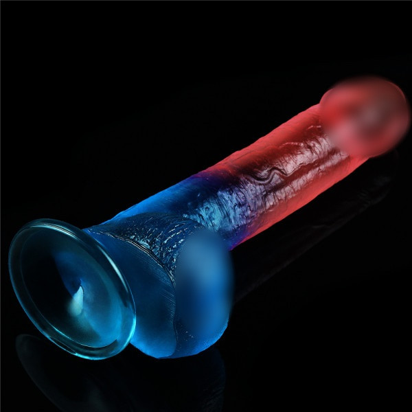 Фаллоимитатор "Lovetoy Dazzle Studs 9" розово-голубой