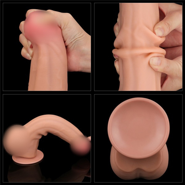 Фаллоимитатор с внутренним хребтом "Lovetoy 11.5" супер реалистичный