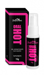 Сыворотка для оральных ласк с возбуждающим эффектом "Oral Hot" аромат и вкус тутти-фрутти