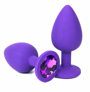 Пробка с фиолетовым кристаллом "Vandersex" фиолетовая, M