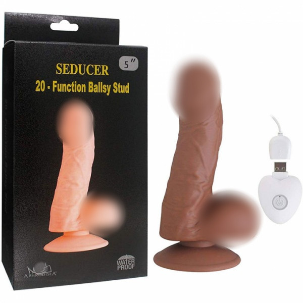 Вибратор реалистичный "Seducer 5" мулат на присоске