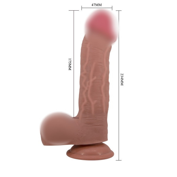 Фаллоимитатор "Pretty Love 9,2" супер реалистичный мулат