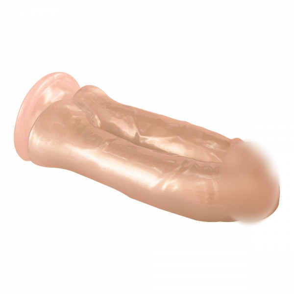 Фаллоимитатор вагинально-анальный "Lola Barogue Pearl" розовый перламутр