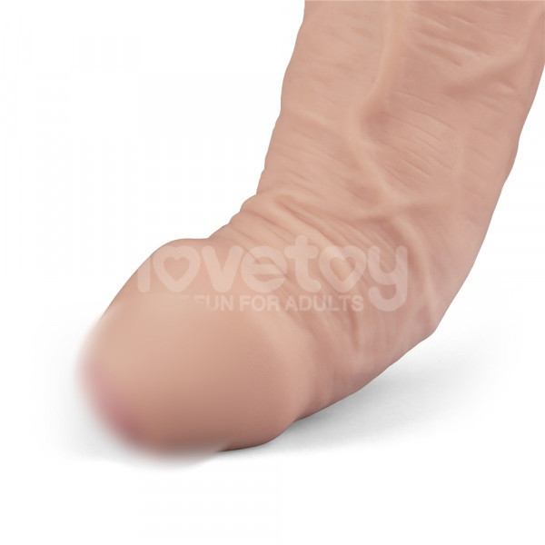Вибратор с крайней плотью "Real Softee 9" мега реалистичный