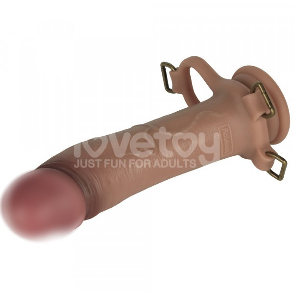 Фаллопротез-фаллоимитатор 2 в 1 "Lovetoy Ingen 10" L/XXL