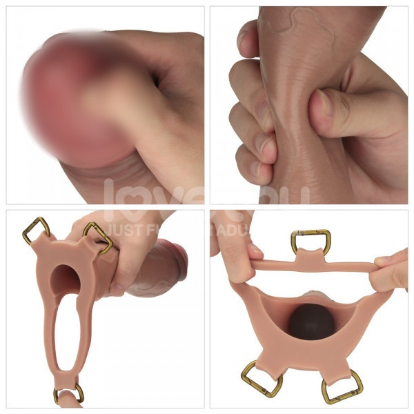 Фаллопротез-фаллоимитатор 2 в 1 "Lovetoy Ingen 10" L/XXL