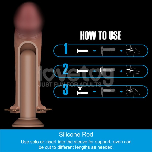 Фаллопротез-фаллоимитатор 2 в 1 "Lovetoy Ingen 10" XS/M