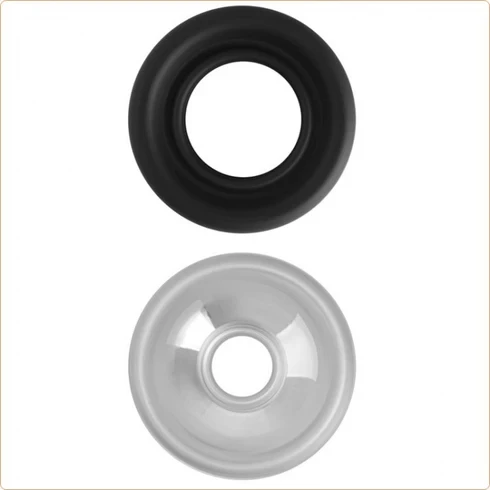 Вакуумная помпа с LED-дисплеем "Penis Pump" автомат, белая