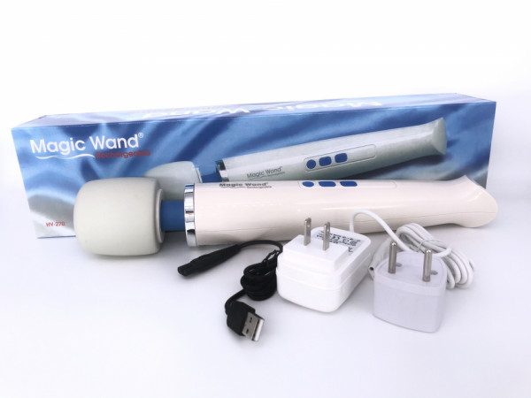 Вибромассажер для принудительного оргазма "Magic Wand Rechargeable" мега мощный