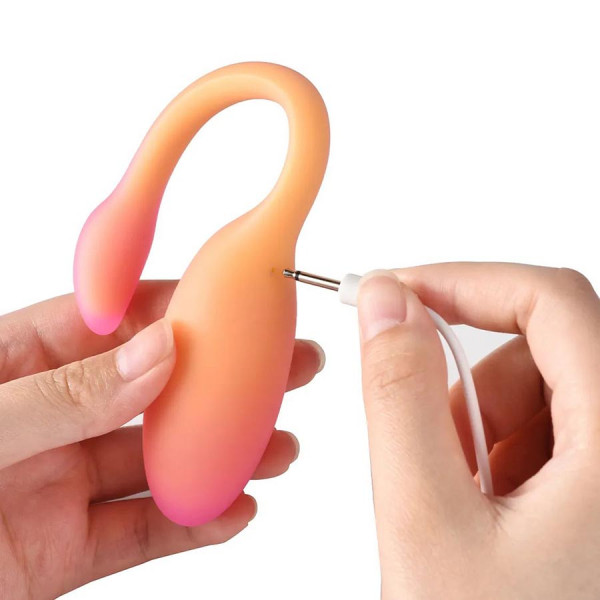 Вибратор + тренажер Кегеля "Flamingo Max" + приложение, оранжевый