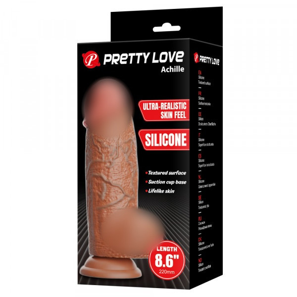 Фаллоимитатор толстенький "Pretty Love Achille" на присоске, реалистичный