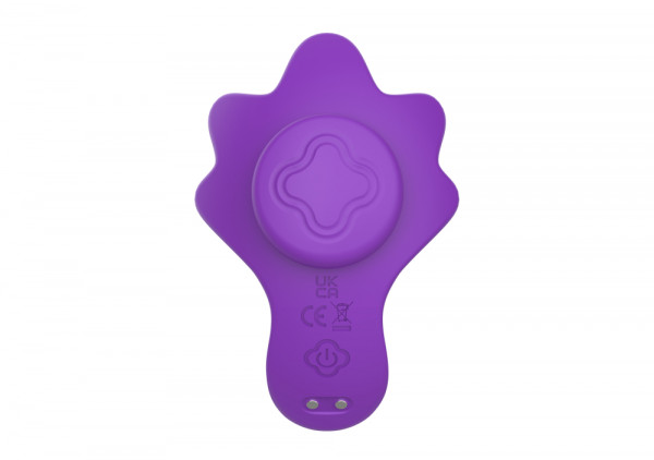 Вибратор в трусики на магните "Secwell Sunflower" + приложение, фиолетовый