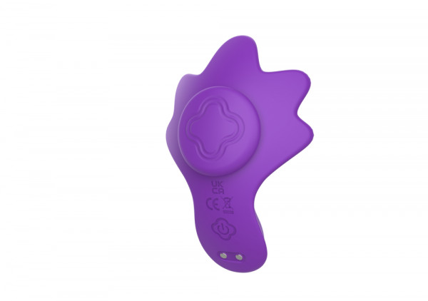 Вибратор в трусики на магните "Secwell Sunflower" + приложение, фиолетовый