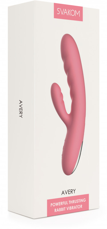 Пульсатор с клиторальным стимулятором "Svakom Avery" розовый