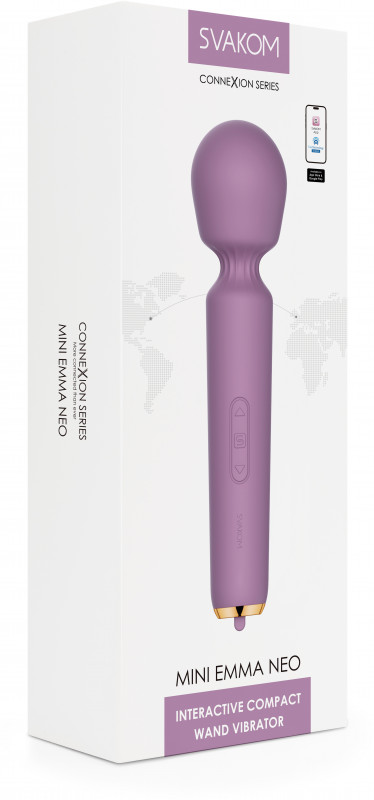 Вибромассажер с интеллектом "Svakom Mini Emma Neo" + приложение, сиреневый