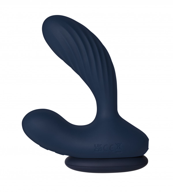 Массажер простаты с вибрацией и подогревом на дистанционном управлении "Svakom Vick Neo 2" + приложение, синий