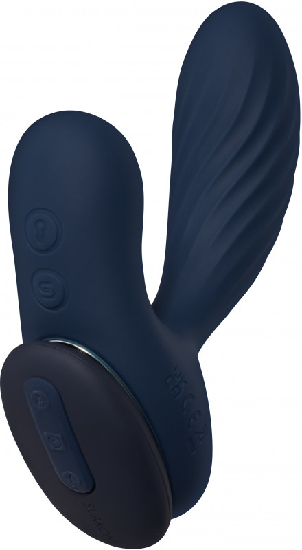 Массажер простаты с вибрацией и подогревом на дистанционном управлении "Svakom Vick Neo 2" + приложение, синий