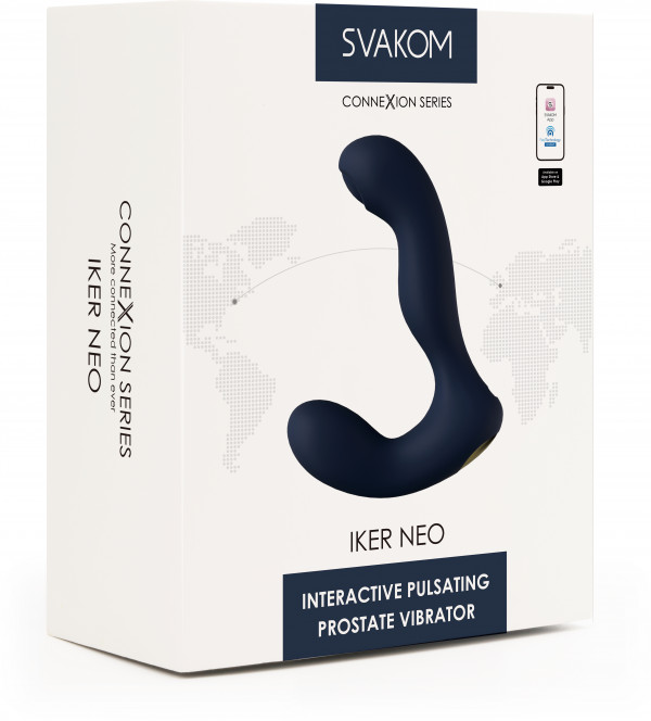 Массажер простаты с вибрацией и пульсацией "Svakom Iker Neo" + приложение