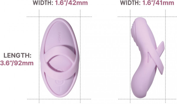 Вибратор на пальцы с подогревом "Svakom Echo 2" + приложение, розовый