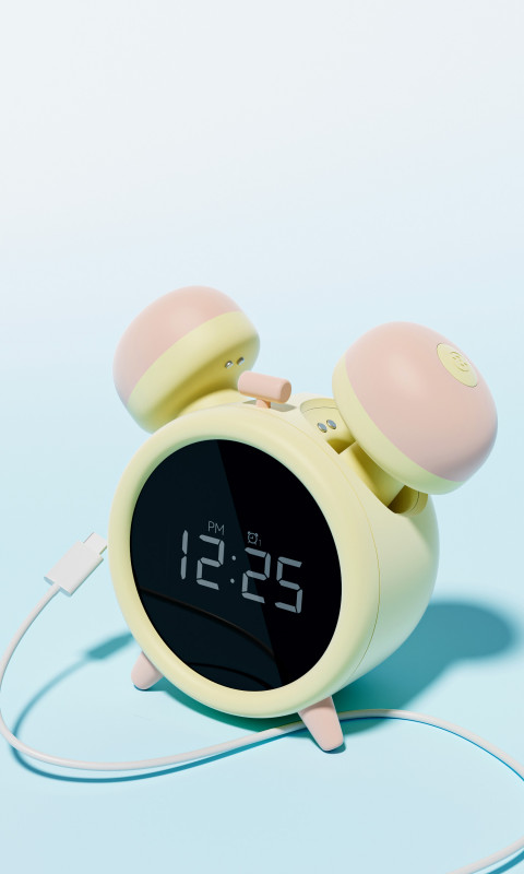 Вибратор + вакуумный стимулятор "BeYourLover Naughty Clock" будильник