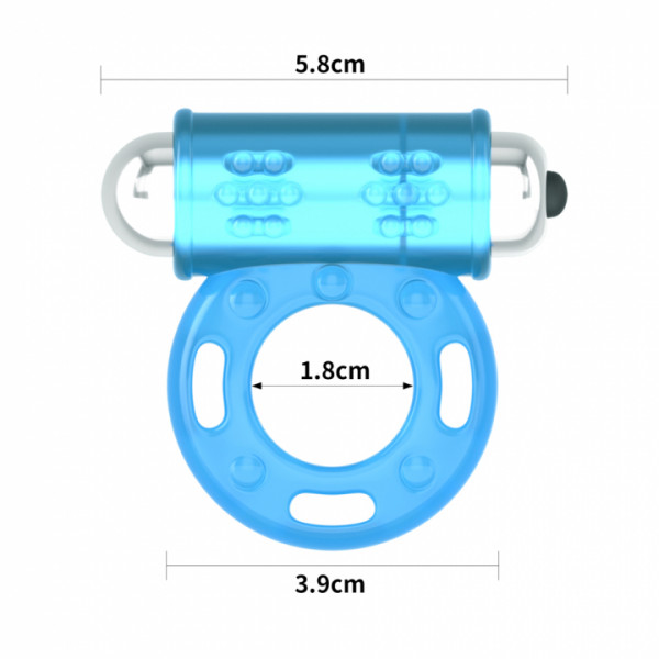 Эрекционное кольцо с вибрацией "Lumino Play" светится в темноте