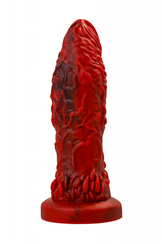 Вибратор на присоске "Monster Docus" мега мощный, красный