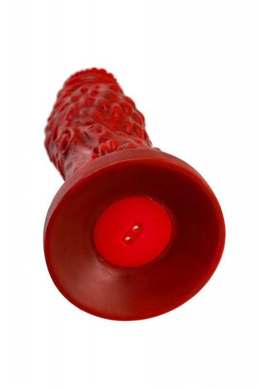 Вибратор на присоске "Monster Docus" мега мощный, красный