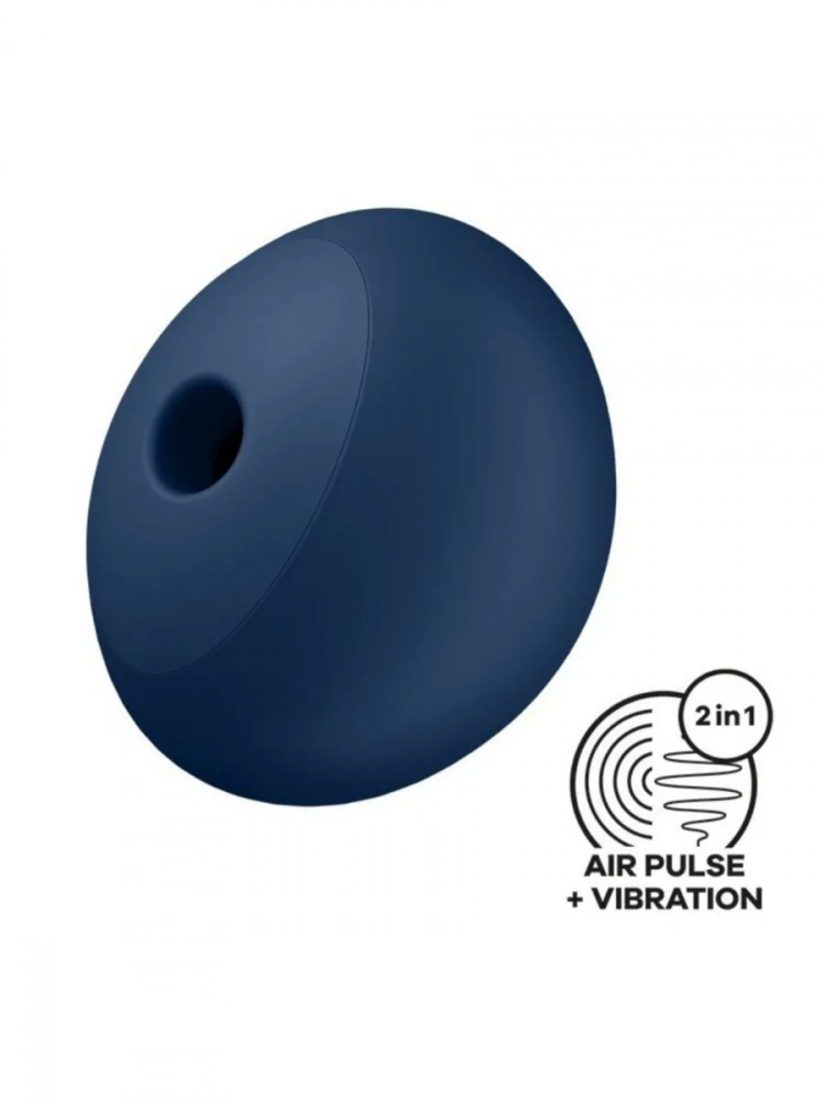 Стимулятор клитора "Satisfyer Air Power 4" вакуум + вибрация, синий 