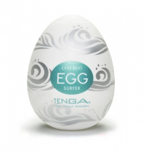 Мастурбатор "Tenga Egg Surfer" с волнообразным рельефом